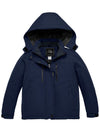 ZSHOW ZSHOW Girls' Waterproof Ski Jacket Warm Winter Snow Coat Fleece Raincoats Navy 6/7 