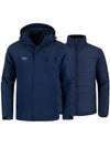 Wantdo Men's Waterproof 3 in 1 Snowboarding Jackets with Detachable Puffer Coat Alpine I Navy S 
