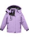 Wantdo Girls' Waterproof Ski Jacket Insulated Snowboarding Jackets Winter Snow Coat Light Purple 6/7 