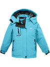 Wantdo Girls' Waterproof Ski Jacket Insulated Snowboarding Jackets Winter Snow Coat Light Blue 6/7 