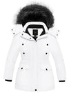 Girl's Thicken Winter Coat Warm Puffer Jacket with Faux Fur Hood