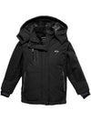 Wantdo Girls' Waterproof Ski Jacket Insulated Snowboarding Jackets Winter Snow Coat Black 6/7 