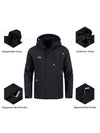 Wantdo Men's Waterproof 3 in 1 Snowboarding Jackets with Detachable Puffer Coat Alpine I 