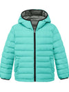 Wantdo Girl's Packable Lightweight Winter Coat Warm Hooded Puffer Jacket Mint Green 6/7 