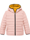 Wantdo Girl's Packable Lightweight Winter Coat Warm Hooded Puffer Jacket Pink 6/7 
