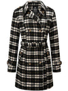 Women's Double Breasted Belted Pea Coat