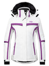 Wantdo Women's Winter Waterproof Ski Jacket Windproof Snow Rain Coat Taped Seams Atna 114 White S 