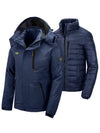 Wantdo Men's 3-in-1 Down Jacket Waterproof Warm Winter Coat Ski Jacket Alpine Pro Down Navy S 