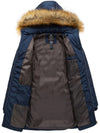 Wantdo Women's Winter Puffer Jacket Mid Length Warm with Faux Fur Hood Acadia 28 