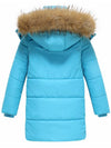 Wantdo Girls Winter Coat Long Winter Jacket Parka Padded with Faux Fur Hood 
