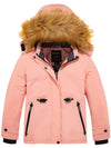 Wantdo Girl's Warm Snow Coat Waterproof Ski Jacket Windproof Winter Parka Pink 8 