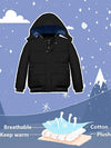 Wantdo Boys Padded Winter Coat With Removable Hood Windproof Puffer Jacket 