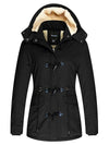 military womens winter jacket black