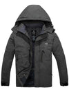 Wantdo Men's Mountain Jacket Waterproof Winter Ski Coat Fleece Snowboarding Jackets Atna 012 Dark Gray S 