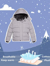 Wantdo Boys Padded Winter Coat Thicken Warm Jacket With Detachable Hood 