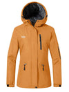 Wantdo Women's Winter Coats Waterproof Ski Jacket Snowboarding Jacket Atna 111 Burnt Yellow S 