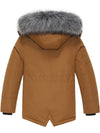 Wantdo Boy's Windproof Winter Puffer Jacket Water Resistant Hooded Parka Coat 