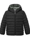 Wantdo Girl's Packable Lightweight Winter Coat Warm Hooded Puffer Jacket Black 6/7 