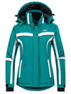 Wantdo Women's Winter Waterproof Ski Jacket Windproof Snow Rain Coat Taped Seams Atna 114 Turquoise S 