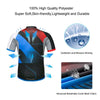 Wantdo Men's Cycling Jersey Short Sleeve Quick Dry Biking Shirts 