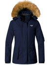 Wantdo Women's Waterproof Ski Jacket Winter Parka Jacket Snow Coat Atna 110 Dark Blue S 