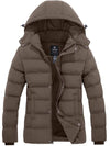 Wantdo Women's Winter Coat Quilted Puffer Jacket With Removable Hood Valley I Khaki S 