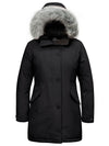 Women's Plus Size Winter Parka Coat Mid Length Warm Puffer Jacket Overcoat Recycled Materials