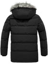 Wantdo Men's Down Jacket Winter Warm Puffer Jacket Snow Coat with Faux Fur Hood Arctic II 