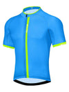 Wantdo Men's Cycling Jersey Short Sleeve Quick Dry Biking Shirts Blue S 