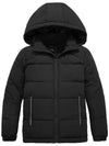 ZSHOW ZSHOW Boy's Hooded Puffer Jacket Fleece Outerwear Coat Black1 6/7 