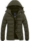 Wantdo Women's Winter Coat Quilted Puffer Jacket With Removable Hood Valley I Olive S 
