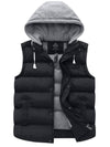 Wantdo Women's Quilted Puffer Vest Padding With Removable Hooded Black S 