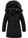 ZSHOW ZSHOW Girls' Winter Coat Water Resistant Long Parka Black 6/7 