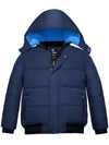Wantdo Boys Padded Winter Coat With Removable Hood Windproof Puffer Jacket Navy 6/7 