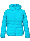 Women's Plus Size Hooded Winter Jacket Lightweight Quilted Recycled Polyester Puffer Jacket