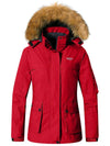 Wantdo Women's Waterproof Ski Jacket Winter Parka Jacket Snow Coat Atna 110 Red S 