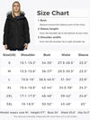 Womens Waterproof Winter Coat Warm Puffer Jacket Parka With Fur Hood
