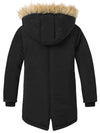 ZSHOW ZSHOW Boy's Active Hooded Puffer Jacket Padded Winter Mid-Long Thicken Outwear 