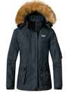 Wantdo Women's Waterproof Snowboarding Jackets Outdoor Fleece Parka Atna 110 Dark Gray S 