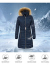 Wantdo Women's Winter Puffer Jacket Mid Length Warm with Faux Fur Hood Acadia 28 