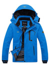 AcidBlue Men's Waterproof Ski Jacket Fleece Winter Coat Windproof Rain Jacket