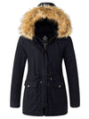 Women's Winter Coat With Detachable Hood Cotton Padded Parka City III