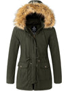 Women's Winter Coat With Detachable Hood Cotton Padded Parka City III