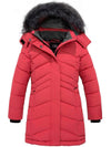 ZSHOW ZSHOW Girls' Winter Coat Water Resistant Long Parka Red 6/7 