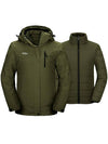 Wantdo Women's 3-in-1 Ski Jacket Waterproof Snowboard Jacket Winter Coat Alpine I Army Green S 