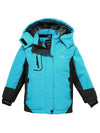Wantdo Girl's Waterproof Fleece Winter Snow Coat Light Blue 6/7 
