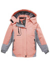 Wantdo Girls Hooded Ski Fleece Winter Jacket Waterproof Raincoats Pink 6/7 
