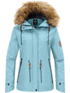 Wantdo Women's Waterproof Snow Ski Jacket Warm Winter Coat and Raincoat Atna 113 Pale Blue S 