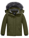 ZSHOW ZSHOW Girls' Winter Coat Soft Fleece Lined Cotton Padded Puffer Jacket Army Green 6/7 