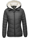 Wantdo Women's Winter Coats Hooded Windproof Puffer Jacket Valley III Dark Gray S 